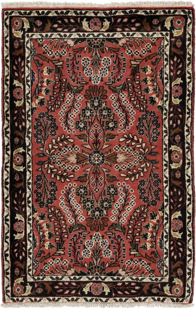 Hamedan Tappeto 90x130 (Iran) Annodato A Mano