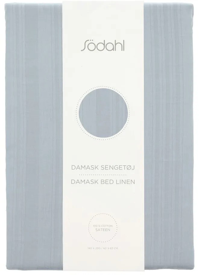 Set copripiumino e federa azzurro in tessuto damascato per letto singolo/per letto esteso 140x220 cm Noble – Södahl