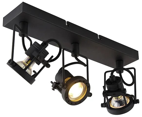 Faretto Smart Nero 3 luci con Wi-Fi GU10 - Suplux