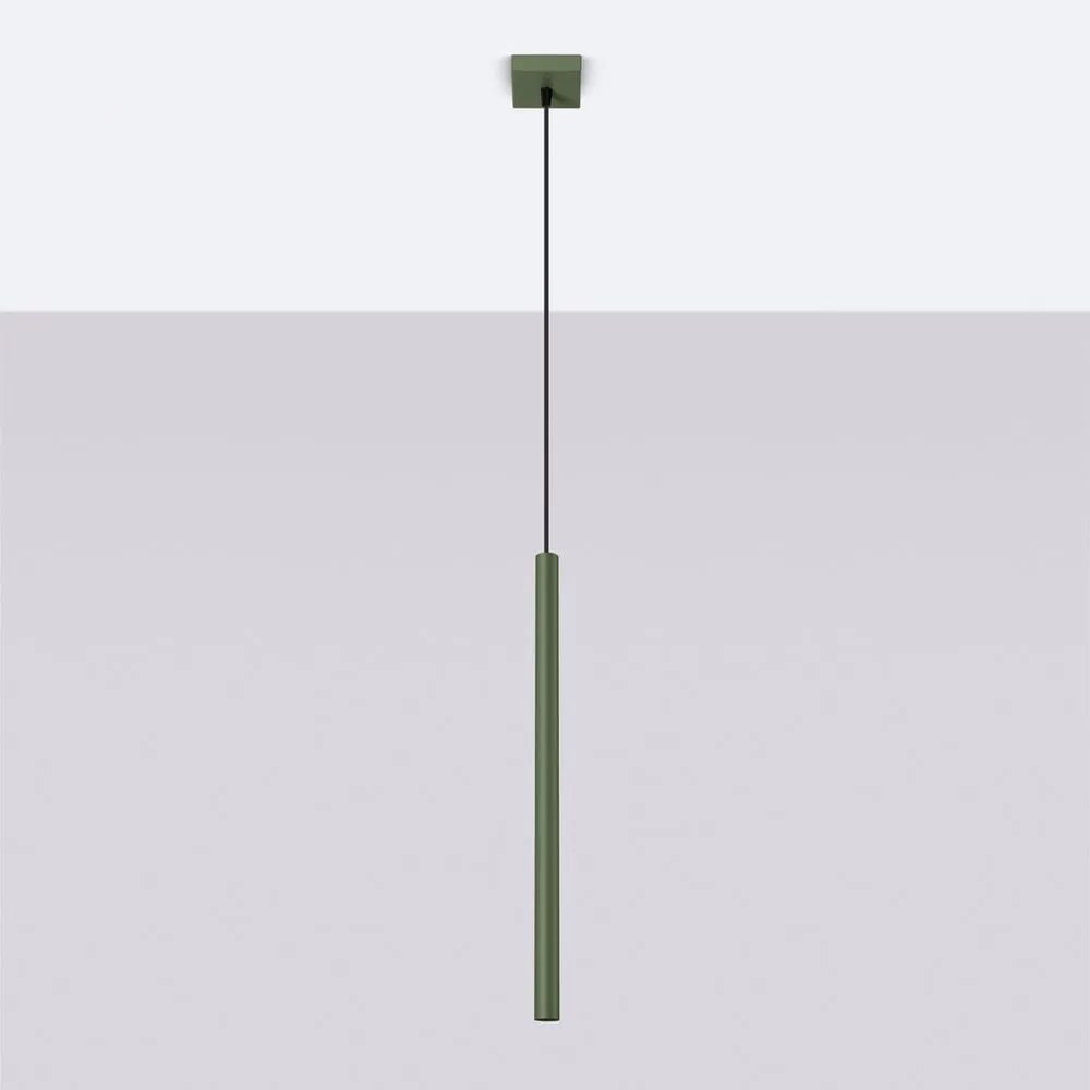 Lampadario verde Fideus – Sollux