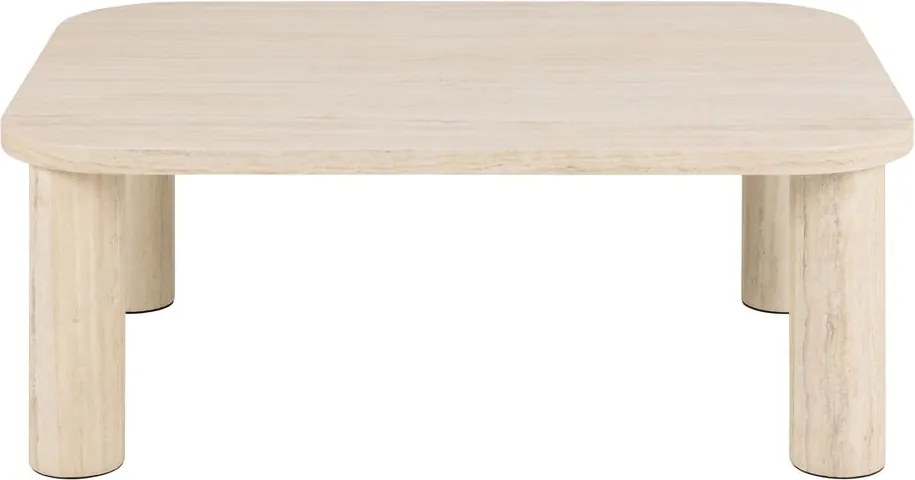 Tavolino beige effetto marmo 75x100 cm Solano - Actona