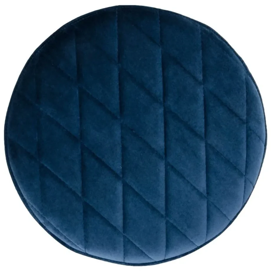 Pouf in velluto blu Ejby - Bonami Essentials