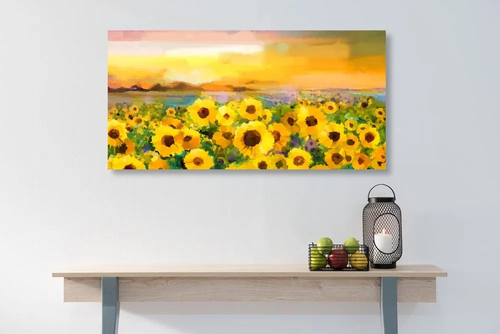 Stampa su tela – Campo di girasoli