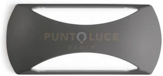 Gpl253- applique per esterni grigio antracite a led 4000k 1050lm 12...