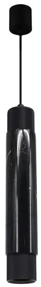 Lampadario su fune MARBLE 1xGU10/8W/230V nero/dorato