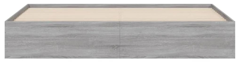 Giroletto Cassetti Grigio Sonoma 180x200 cm Legno Multistrato
