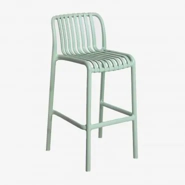 Sgabello alto impilabile Jardín Wendell Celadon & ↑65 cm - Sklum