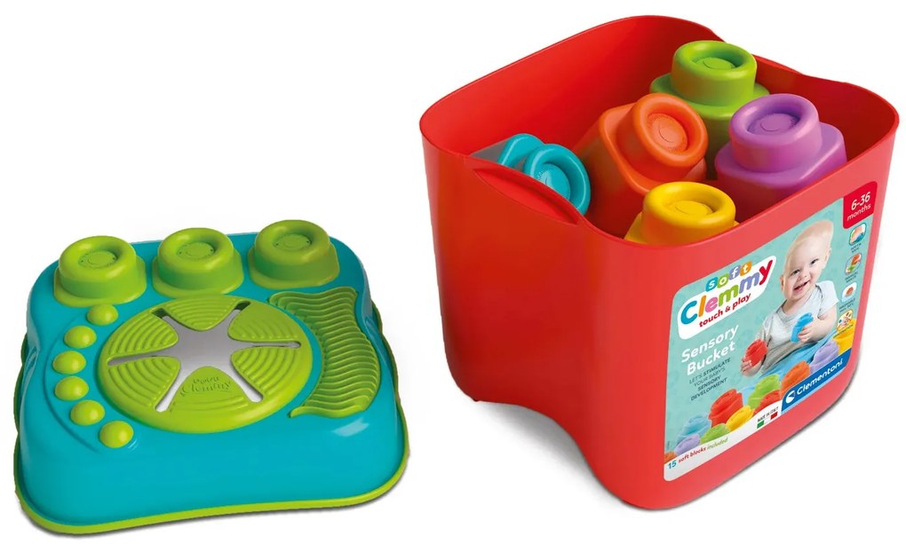 Clemmy baby - Secchiello sensoriale con mattoncini