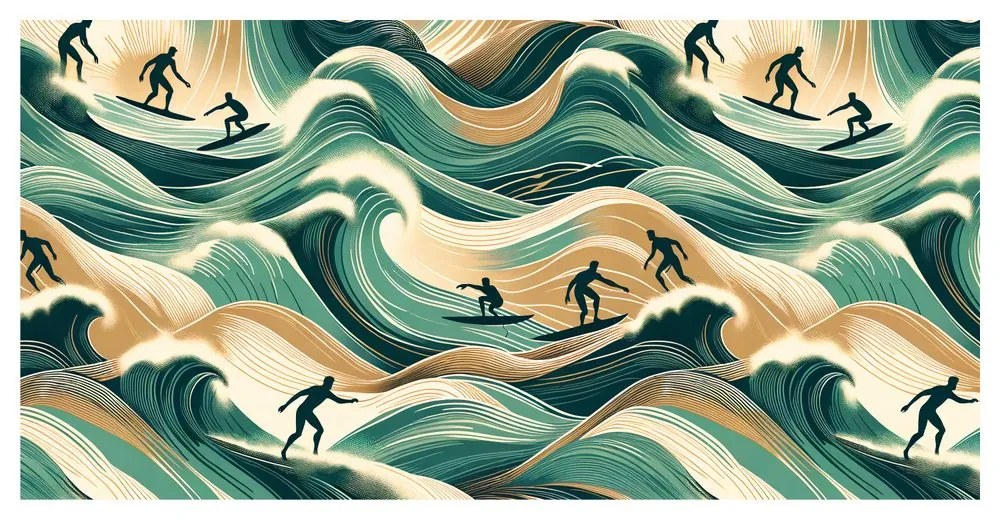 Quadro su tela – Sport sulle onde dell’oceano