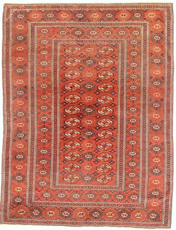 Bokhara Tappeto persiano 160 x 200 Rosso (Iran) Annodato A Mano