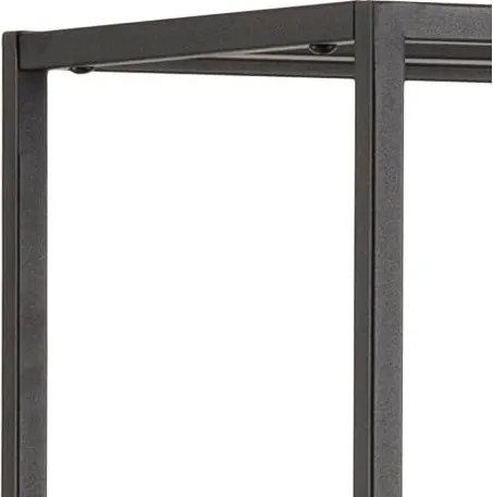 Libreria nera in metallo 80x165 cm Newcastle - Actona