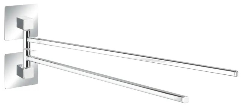 Barra portasciugamani doppia autoportante Quadro - Wenko