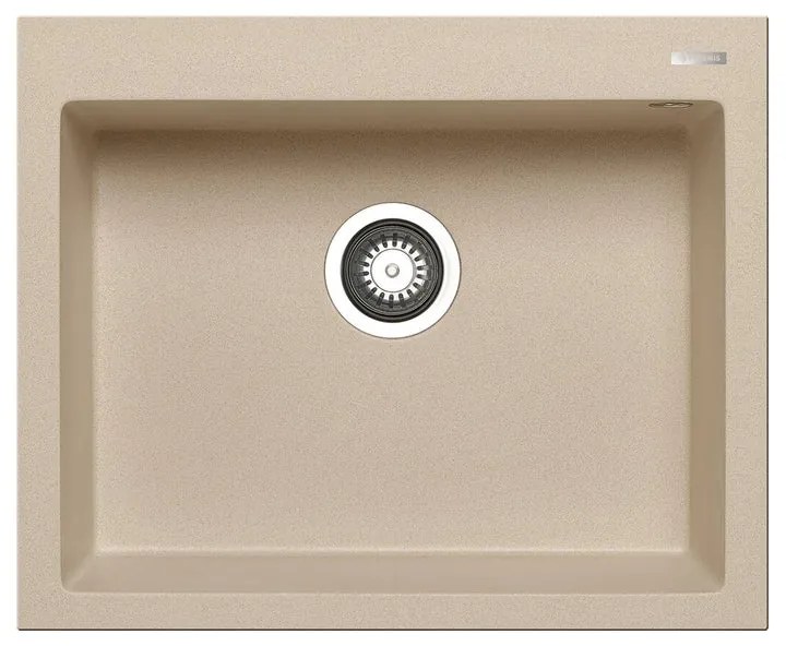 Lavello integrato 1 vasca PYRAMIS Voyager granito L 50 x L 61 cm beige