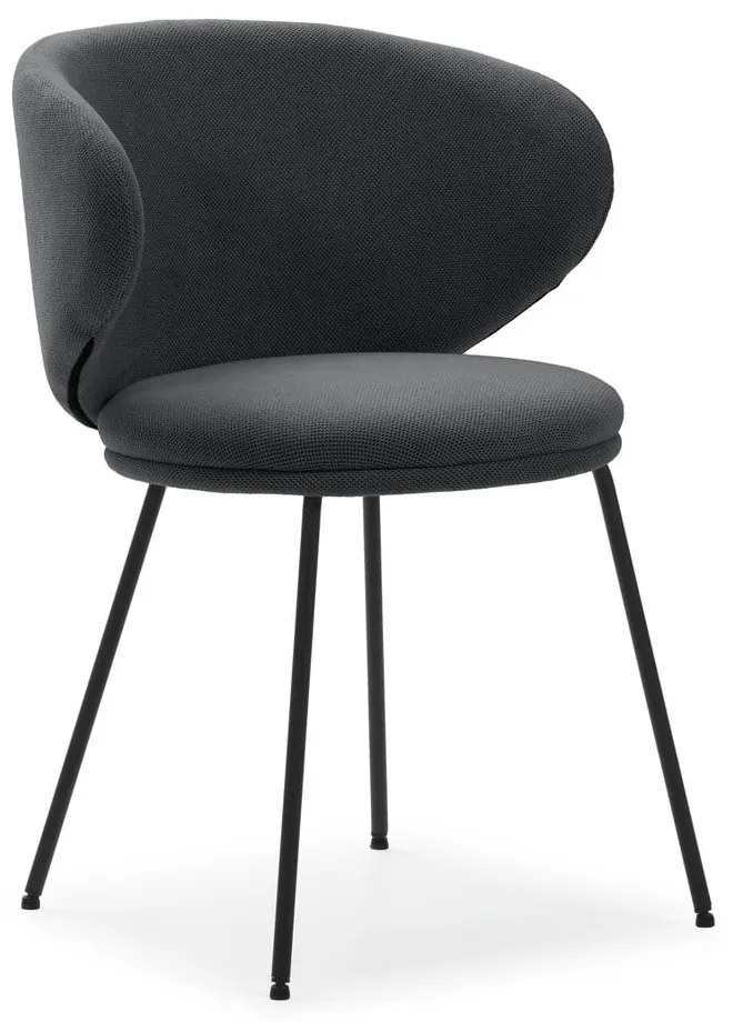 Set di sedie da pranzo grigio scuro in imbottito 2 pz Rush – Marckeric