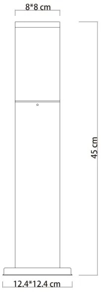 Globo 31731 - Lampada da esterno HERRI 1xE27/15W/230V 45 cm IP44