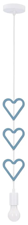 Lampada per bambini bianco-blu con paralume in metallo Single - Candellux Lighting