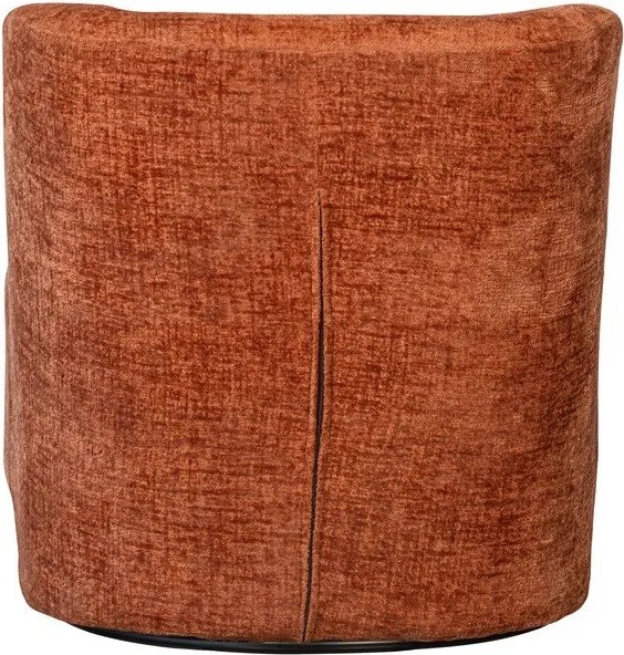 Poltrona in velluto arancione Atty - WOOOD