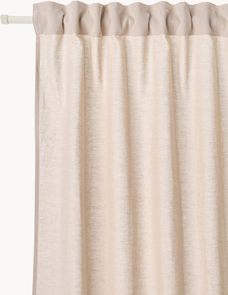 Set di 2 tende semitrasparenti con multibanda Sari, larg. 140 cm