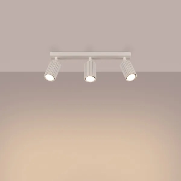 Sollux SL.1600 - Faretto KARBON 3xGU10/10W/230V color crema