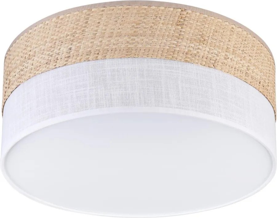 Plafoniera LED SIRJA BOHO LED/20W/230V Ø 35 cm beige/bianco