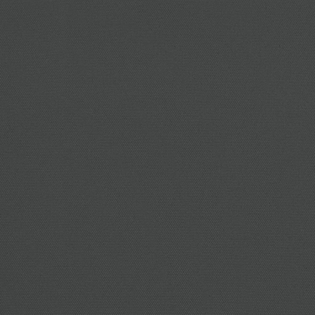 Ombrellone da Giardino con Palo in Legno Antracite 196x231 cm