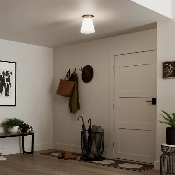 Kichler KL-ALBERS-F-T-CPZ-Plafoniera ALBERS 1xE27/40W/230V pr.21,6cm bronzo