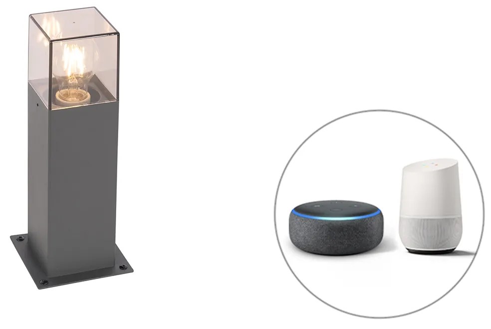 Lampada da terra da esterno smart industriale antracite 30 cm incl. Wifi P45 - Denmark