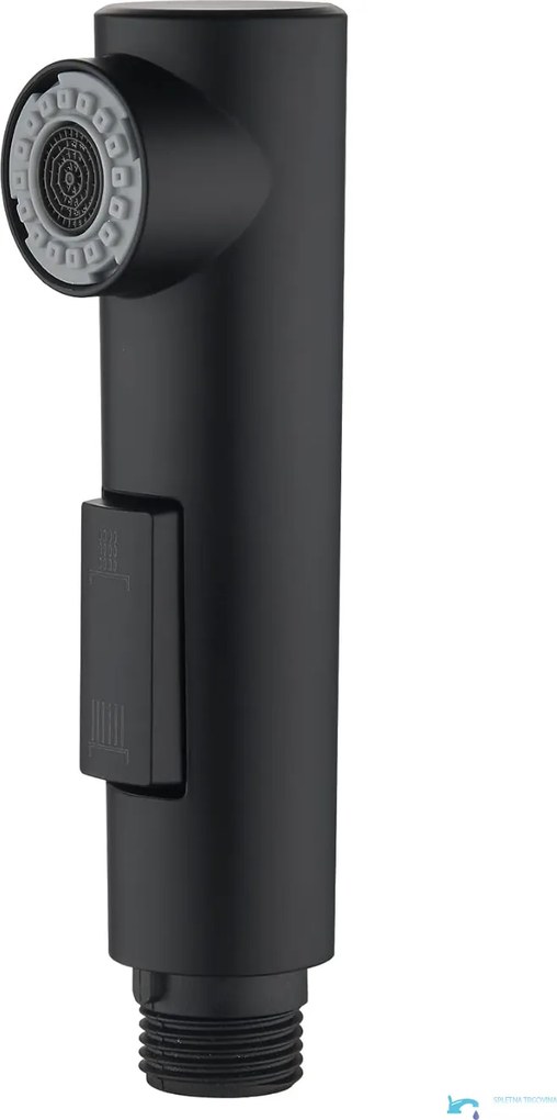 Doccetta per rubinetto da cucina EYN BG1708 a due getti, nero opaco o nero con anello degli ugelli grigio