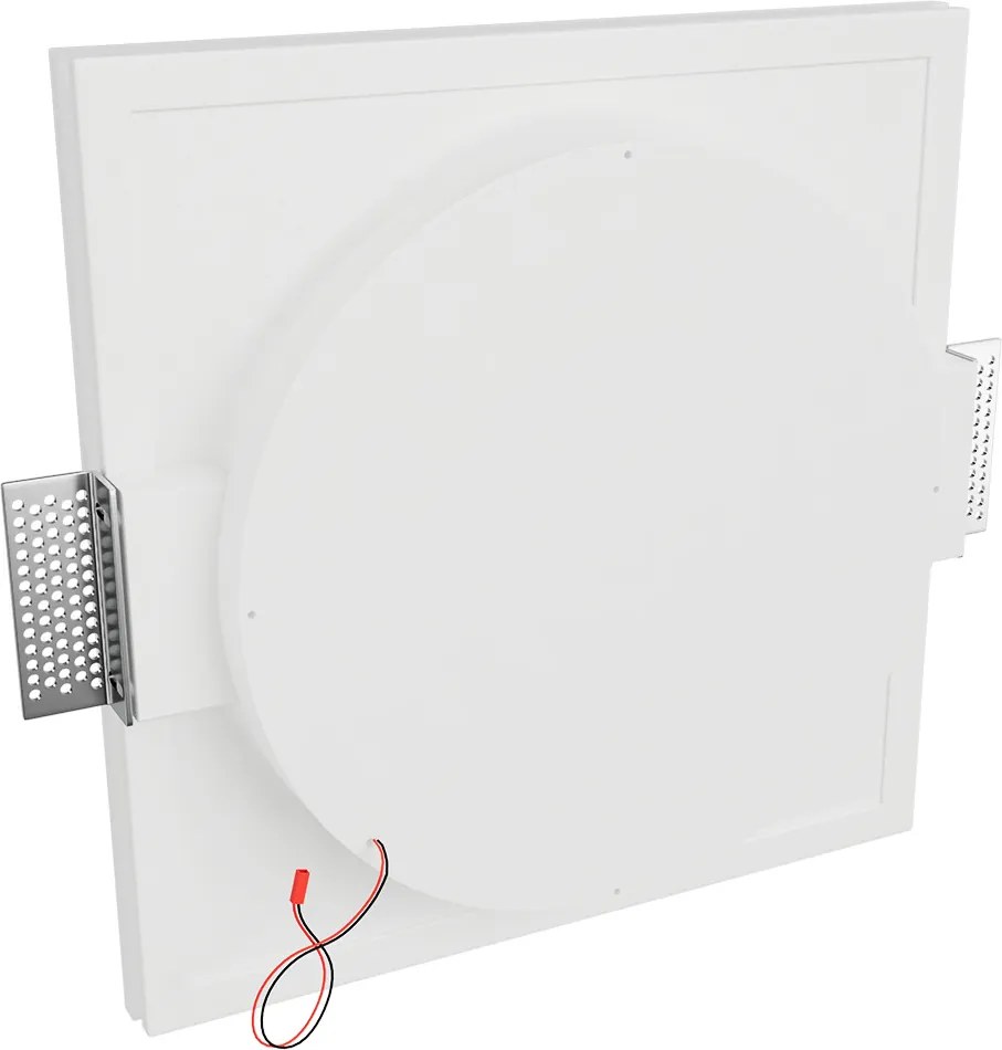 Lampada LED da incasso 85W Effetto Luna 30x30 cm in Gesso