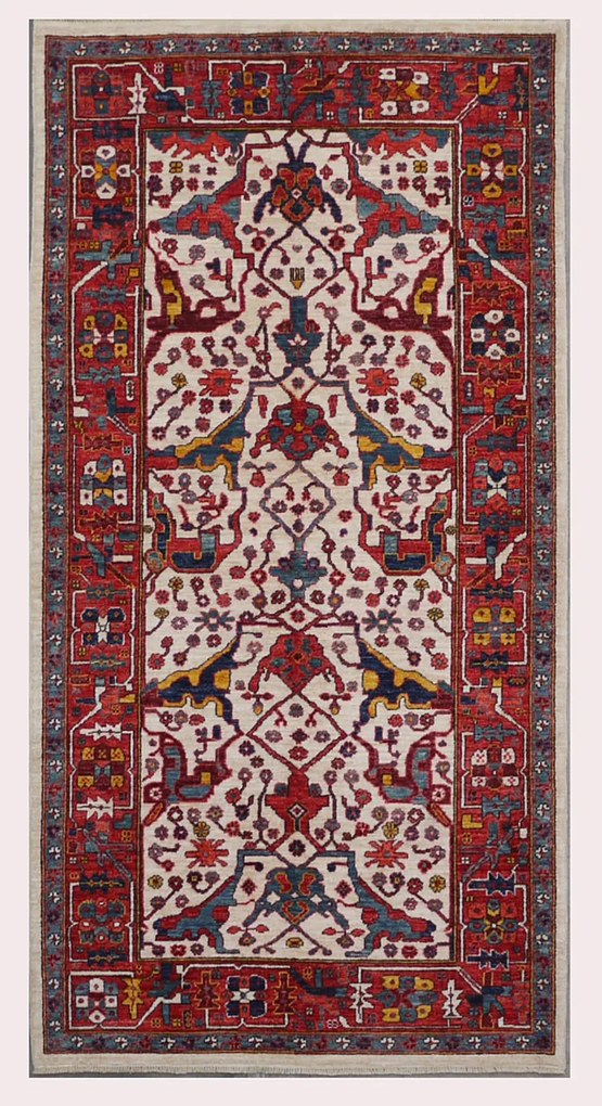 Kazak Tappeto 120x240 (Pakistan) Annodato A Mano