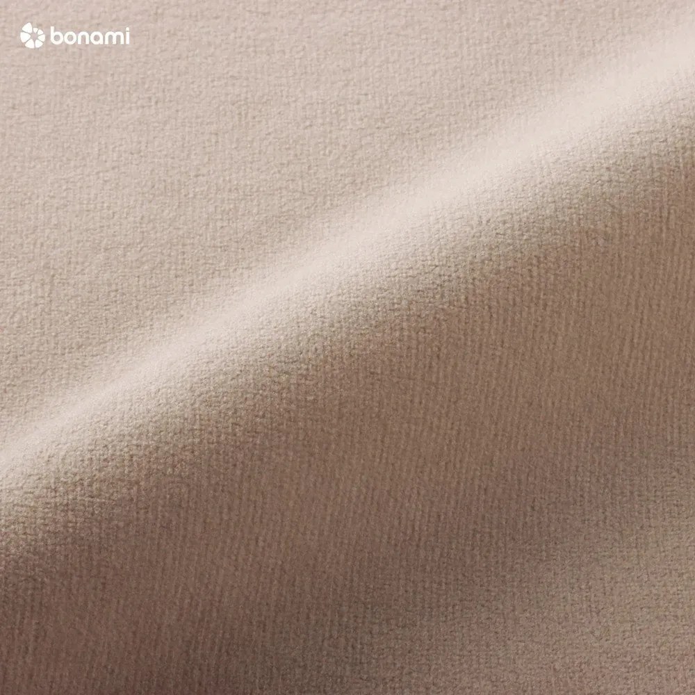 Divano letto angolare in velluto beige a "U" (angolo sinistro) Sweet Harmony - Miuform