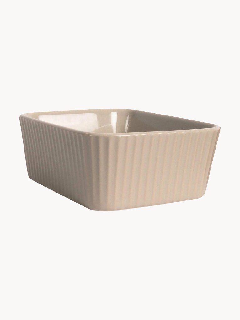 Pirofila con superficie scanalata Flora 2 pz