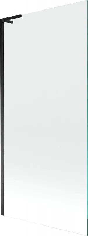 Mexen Next L paratia per vasca da bagno a 1 anta 90 x 150 cm, trasparente, nero - 895-090-000-03-00-70