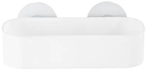 WENKO 21824100-Mensola OSIMO plastica 27x12 cm bianco/trasparente