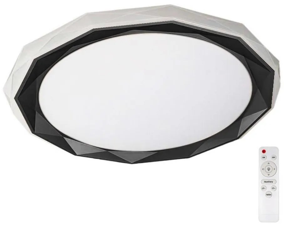 Plafoniera LED dimmerabile OSCAR LED/45W/230V 3000-6000K nero + +TC