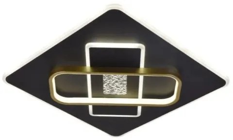 Plafoniera LED dimmerabile LED/90W/230V nero + telecomando