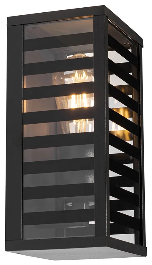 Lampada da parete esterna moderna nera 26 cm IP44 - Reims