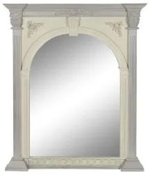 Specchio da parete Home ESPRIT Bianco Legno di mango 115 x 10 x 142 cm