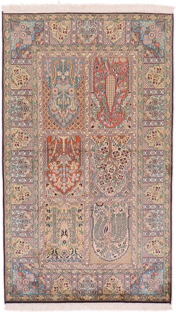 Cashmere Silk Tappeto 160x100 (Indian) Annodato A Mano