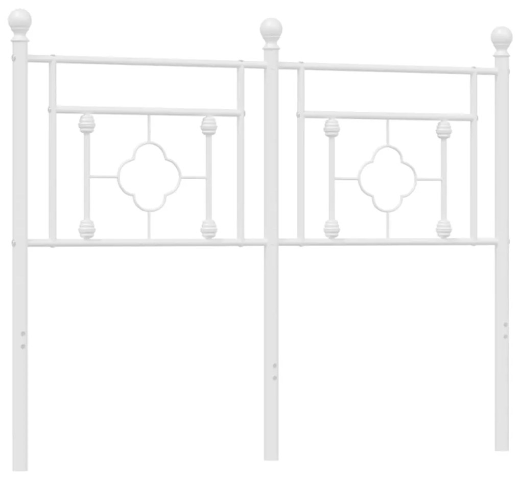 Testiera in Metallo Bianco 120 cm