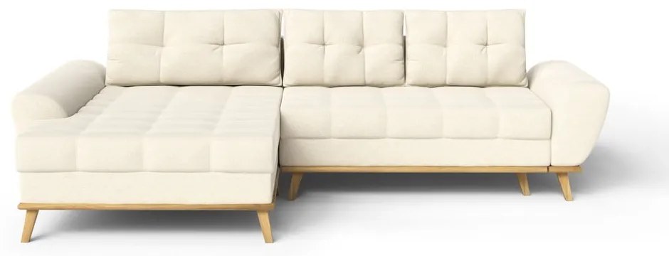 Divano letto angolare crema (penisola a sinistra) Balitco - Ropez