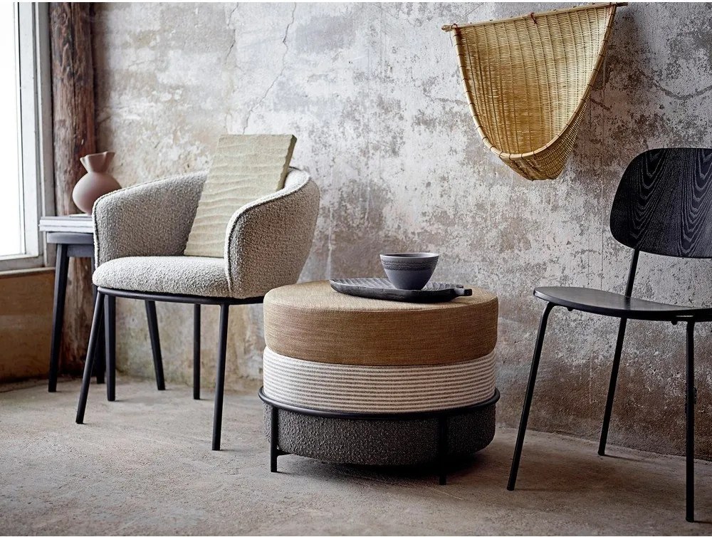 Sedia da pranzo nera Monza - Bloomingville