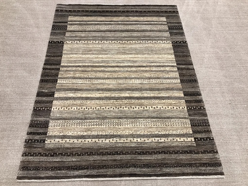 Loribaft Tappeto 150x200 Beige (Iran) Annodato A Mano