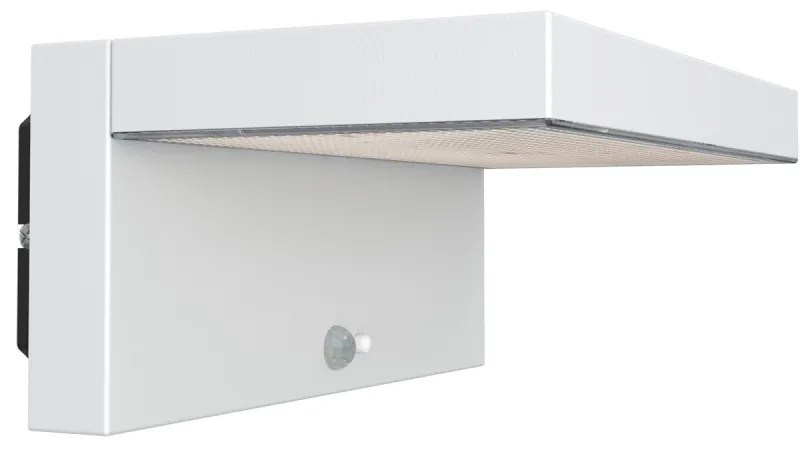 Applique LED Solare Minimal Bianca con Sensore di Movimento Colore Bianco Naturale 4.000K