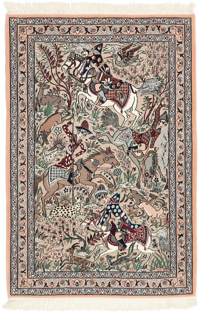 Isfahan Tappeto persiano 90 x 130 (Iran) Annodato A Mano