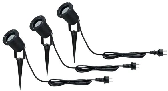 Paulmann 98897 - SET 3xLED GU10/3,5W IP65 Lampada da esterno 230V