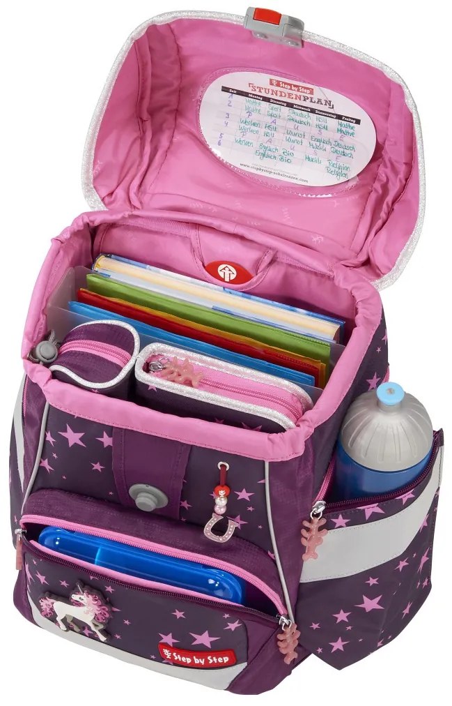 Zaino/cartella scuola 2IN1 PLUS – Set 6 pezzi, Step by Step Unicorn Nuala