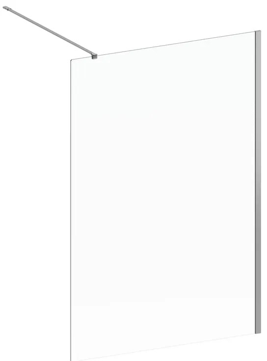 Walk-in L 120 x H 200 cm, vetro 8 mm vetro senza finitura / trasparente cromo