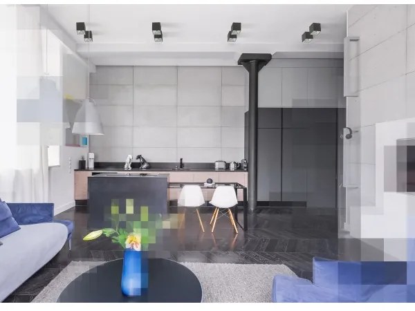 Faretto CHLOE 1xGU10/50W/230V quadrato nero