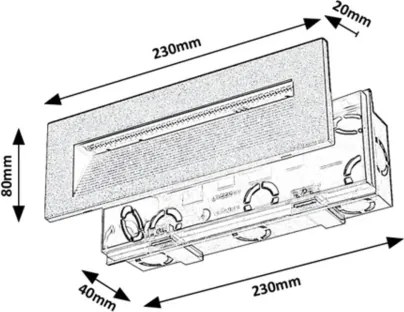 Rabalux 77190 - Applique da parete per esterni KAVALA LED/6W/230V IP65 nera